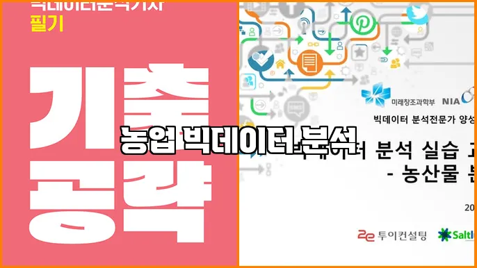 농업 빅데이터 분석
